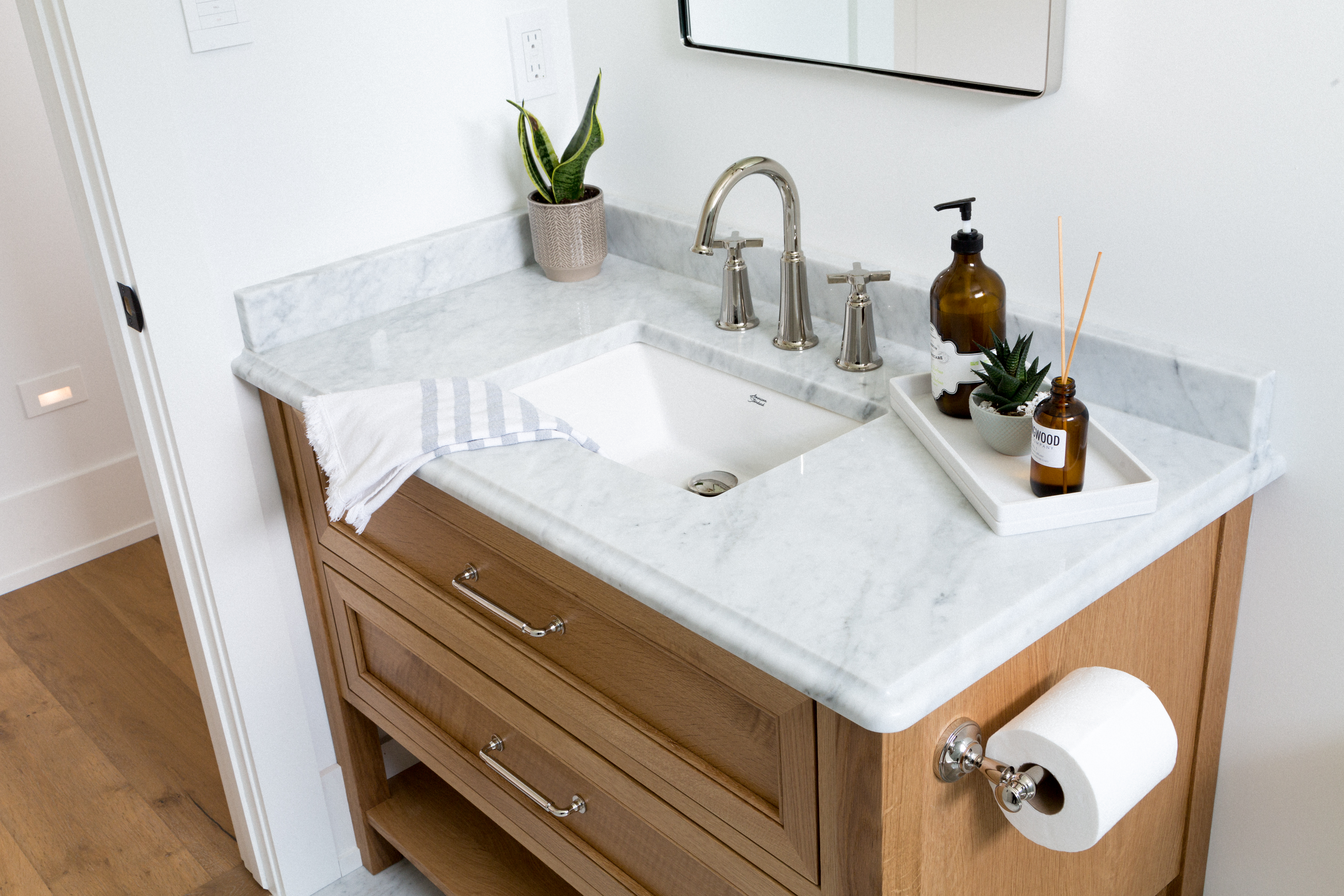 White Oak Main Floor Vanity