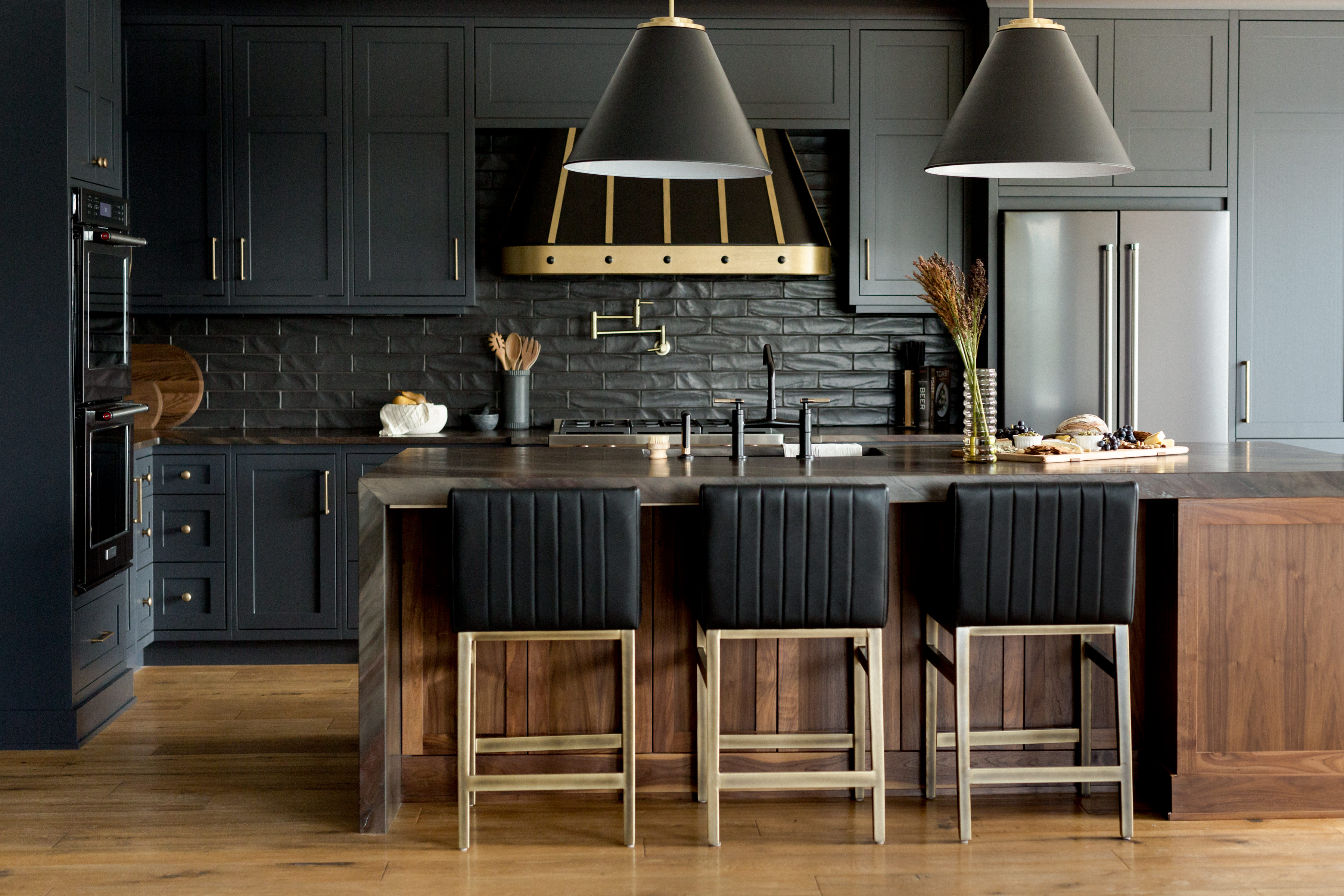 Dark and Moody Bachelor Kitchen